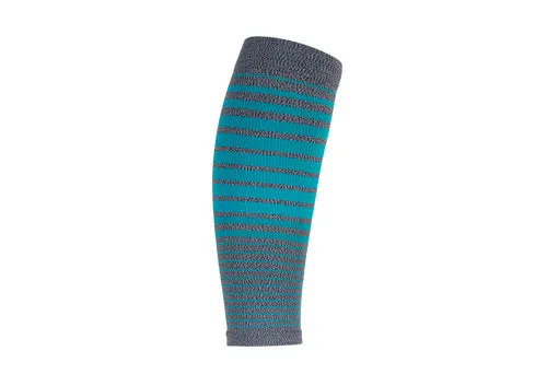 Compression Calf Sleeves Standard 20-30 mmHg Gray Teal Stripe 0114