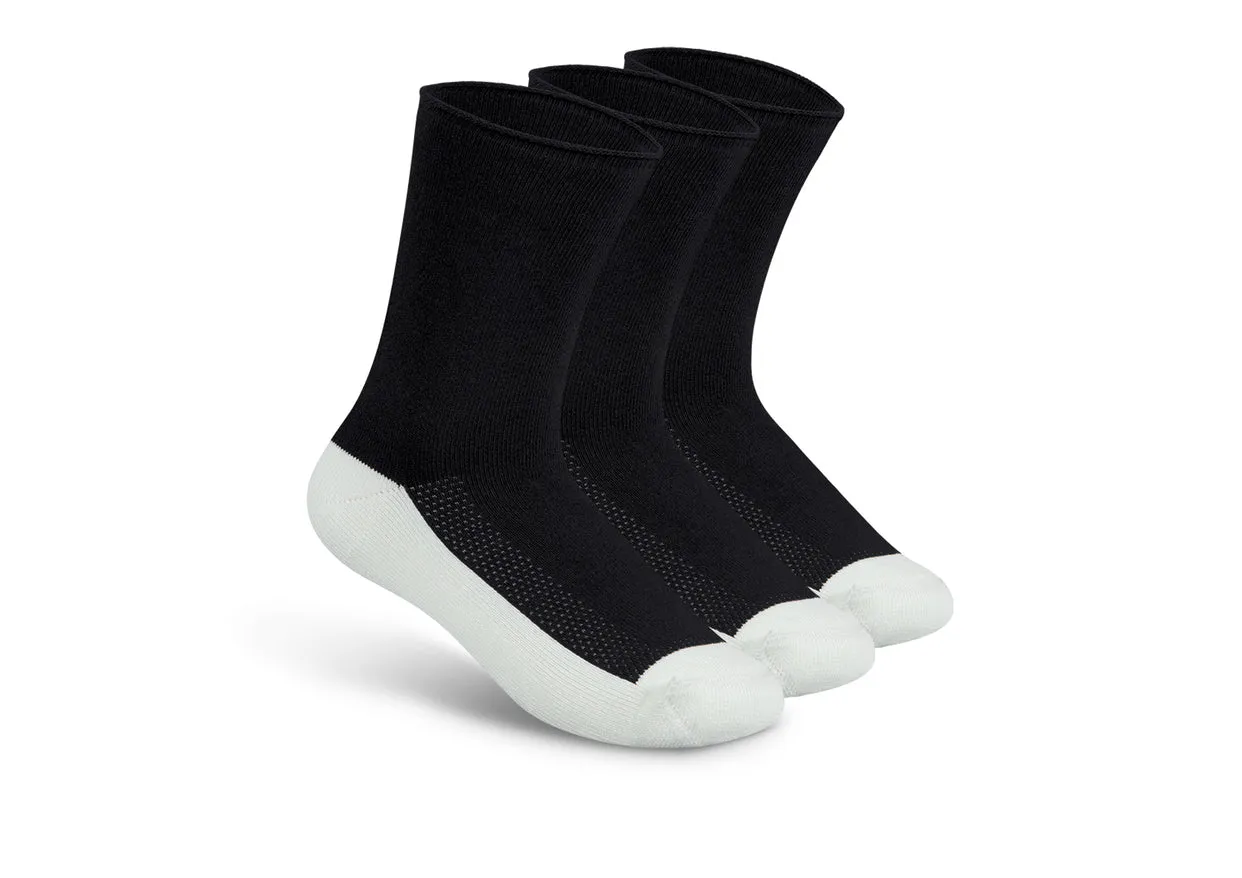 Buy quality cheap products Extra Roomy Diabetic Socks (Thick) Black 0127