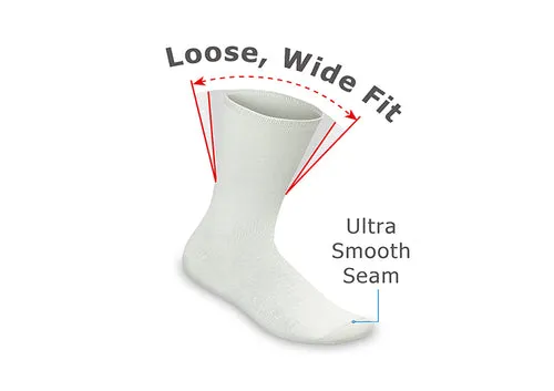 Where to buy online Casual Dress Diabetic Socks White 0114