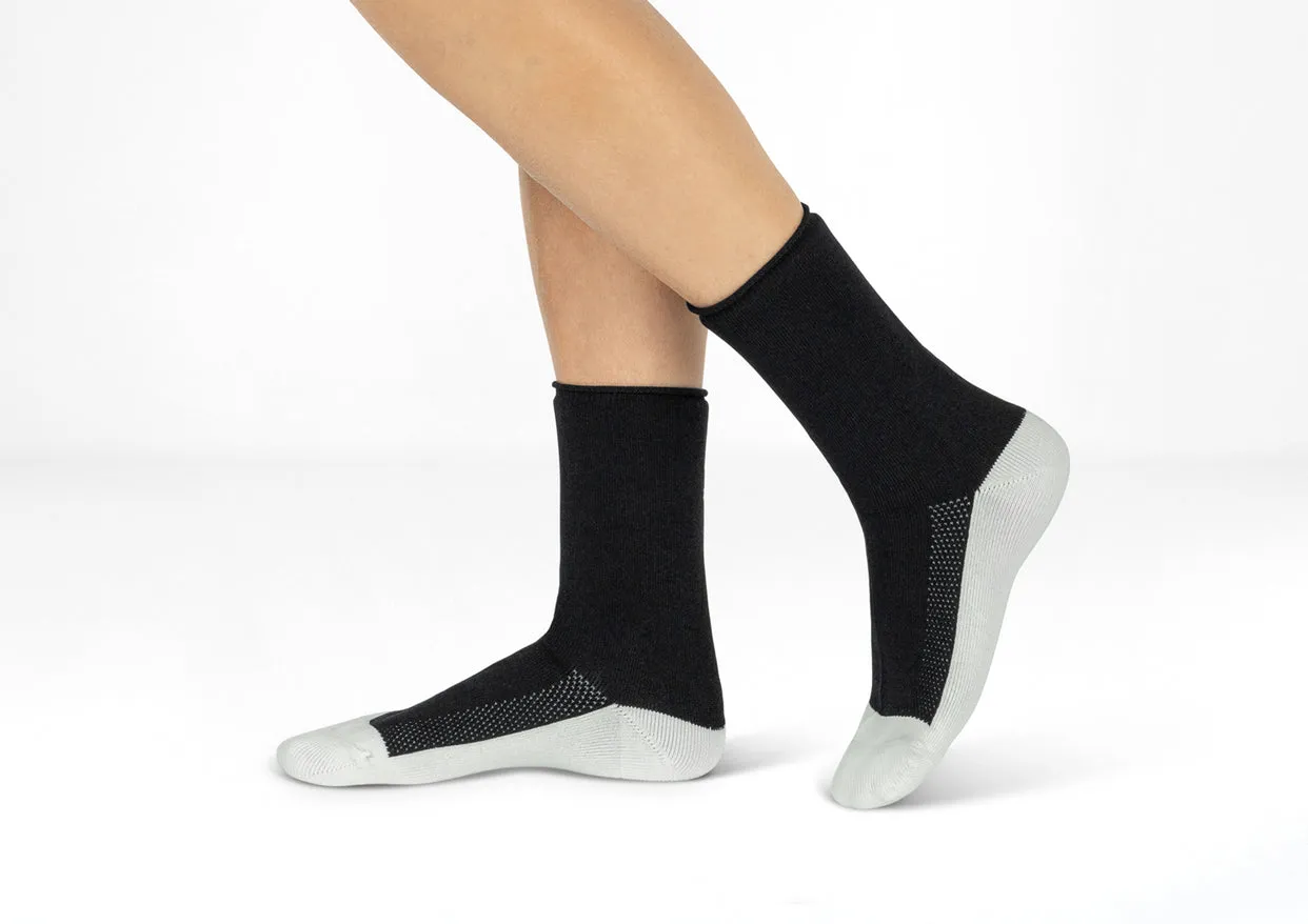 Buy quality cheap products Extra Roomy Diabetic Socks (Thick) Black 0127