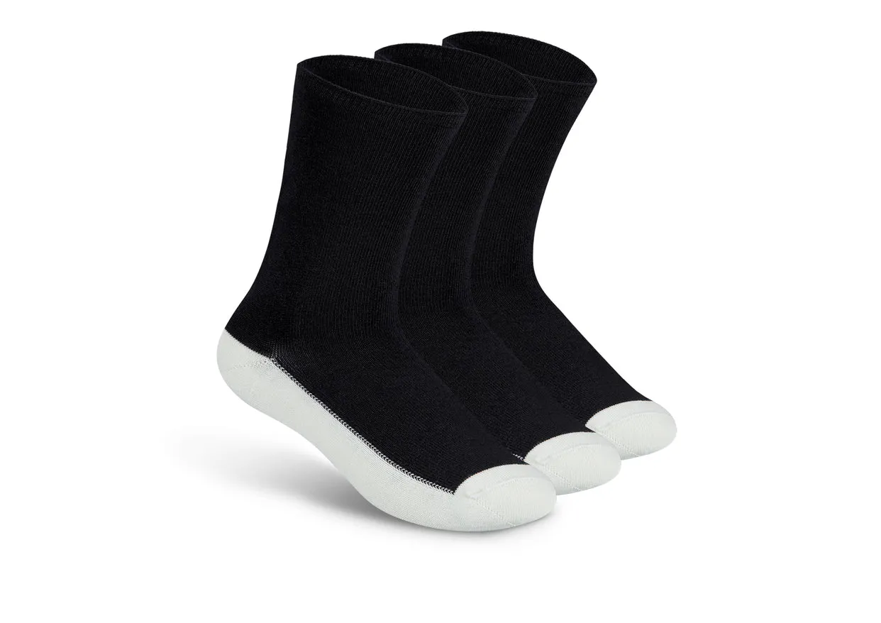 Where to shop for best deals Casual Dress Diabetic Socks Black 0130